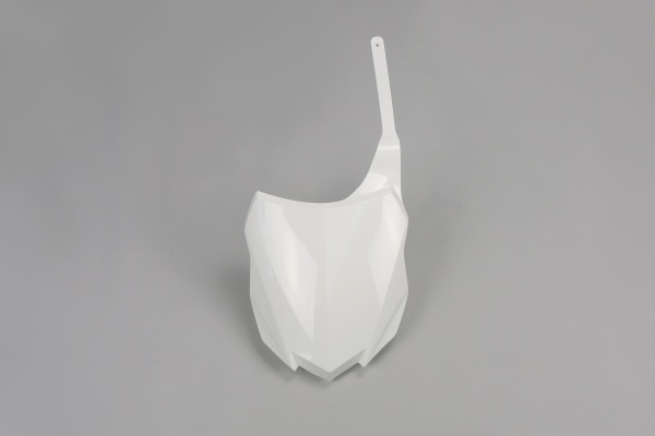 Front Number Plate white for Kawasaki KX 250 F (2013-16) - KX 450 F (2013-16)